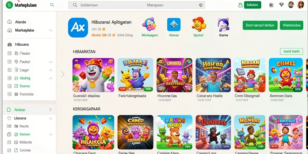 Tampilan awal game yang menarik dan user-friendly.