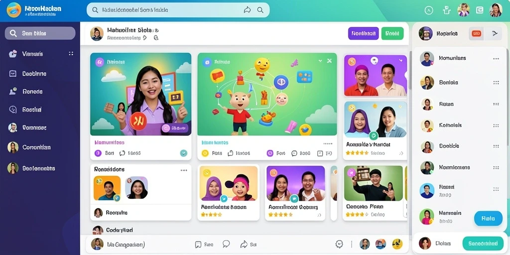 Tampilan antarmuka pengguna yang menarik dan modern.