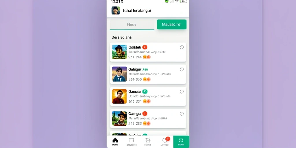 Tampilan menarik dari karakter utama dalam petualangan.