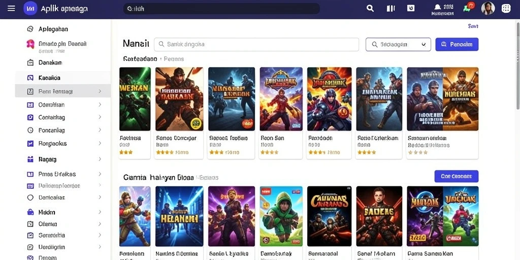 Tampilan awal permainan yang menarik dan intuitif.
