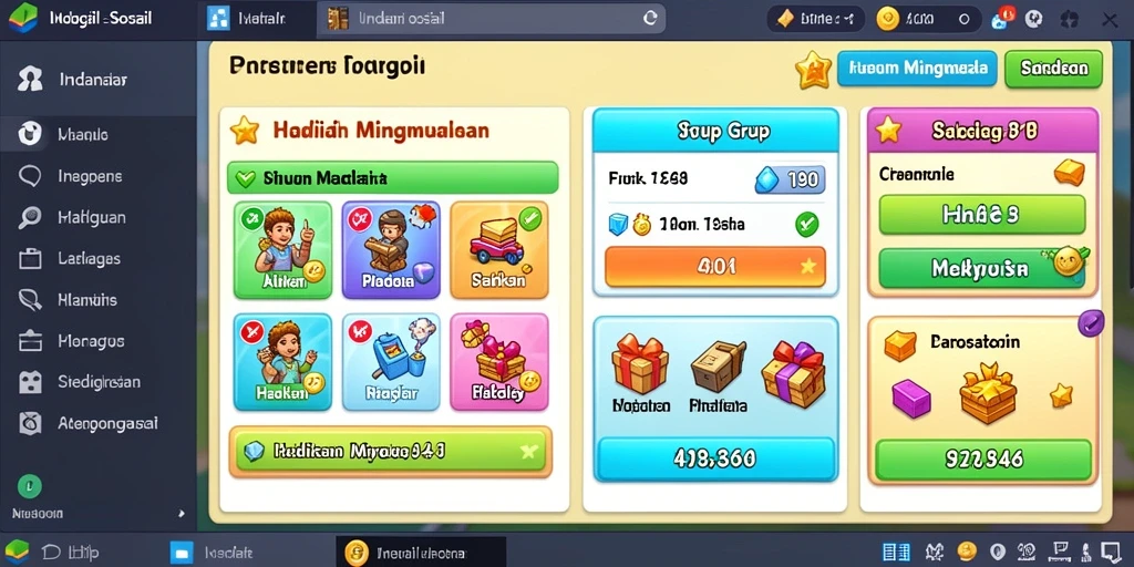 Tangkapan layar menampilkan karakter utama di tengah petualangan.