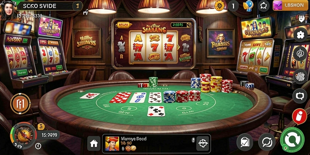 Tangkapan layar menunjukkan antarmuka utama game RPVIP8.