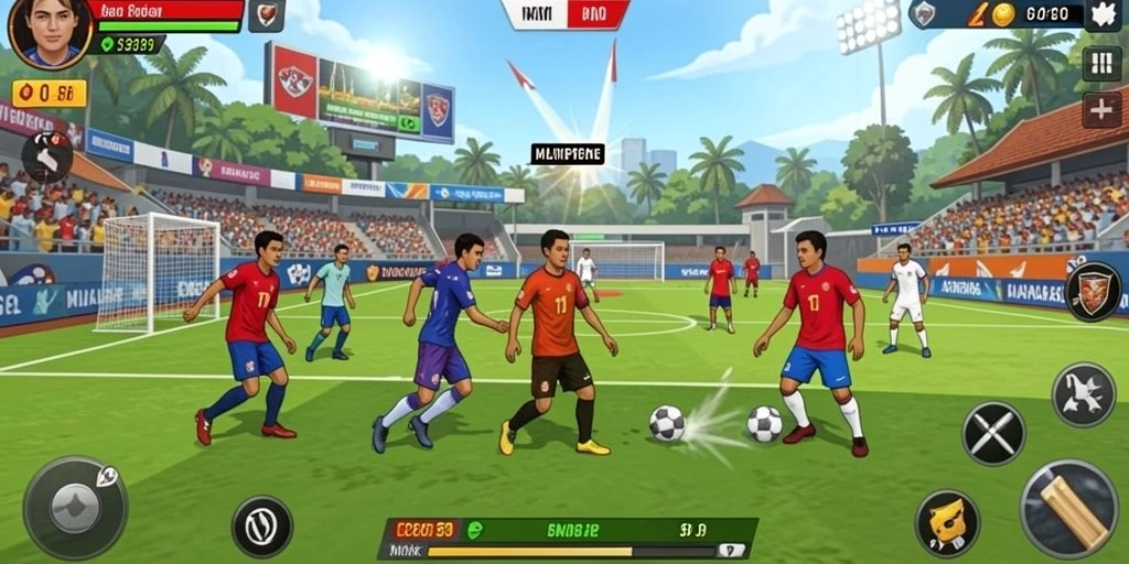 Tangkapan layar menunjukkan grafis tinggi dalam aksi permainan.