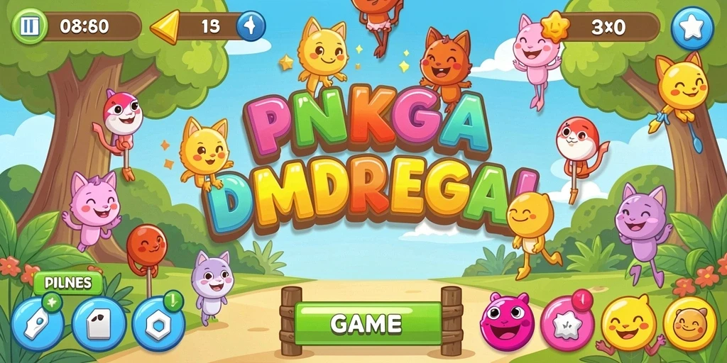 Tangkapan layar permainan slot yang menarik dan berwarna-warni.